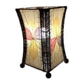 thumbnail image 3 of Eangee Home Design Hourglass Table Lamp, Shade Made Of Jackfruit Leaves, 10x10x15 Inches, 3 of 5
