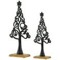 thumbnail image 4 of Northlight Starry Trees Metal Christmas Decorations - 18.5" - Black - Set of 2, 4 of 6