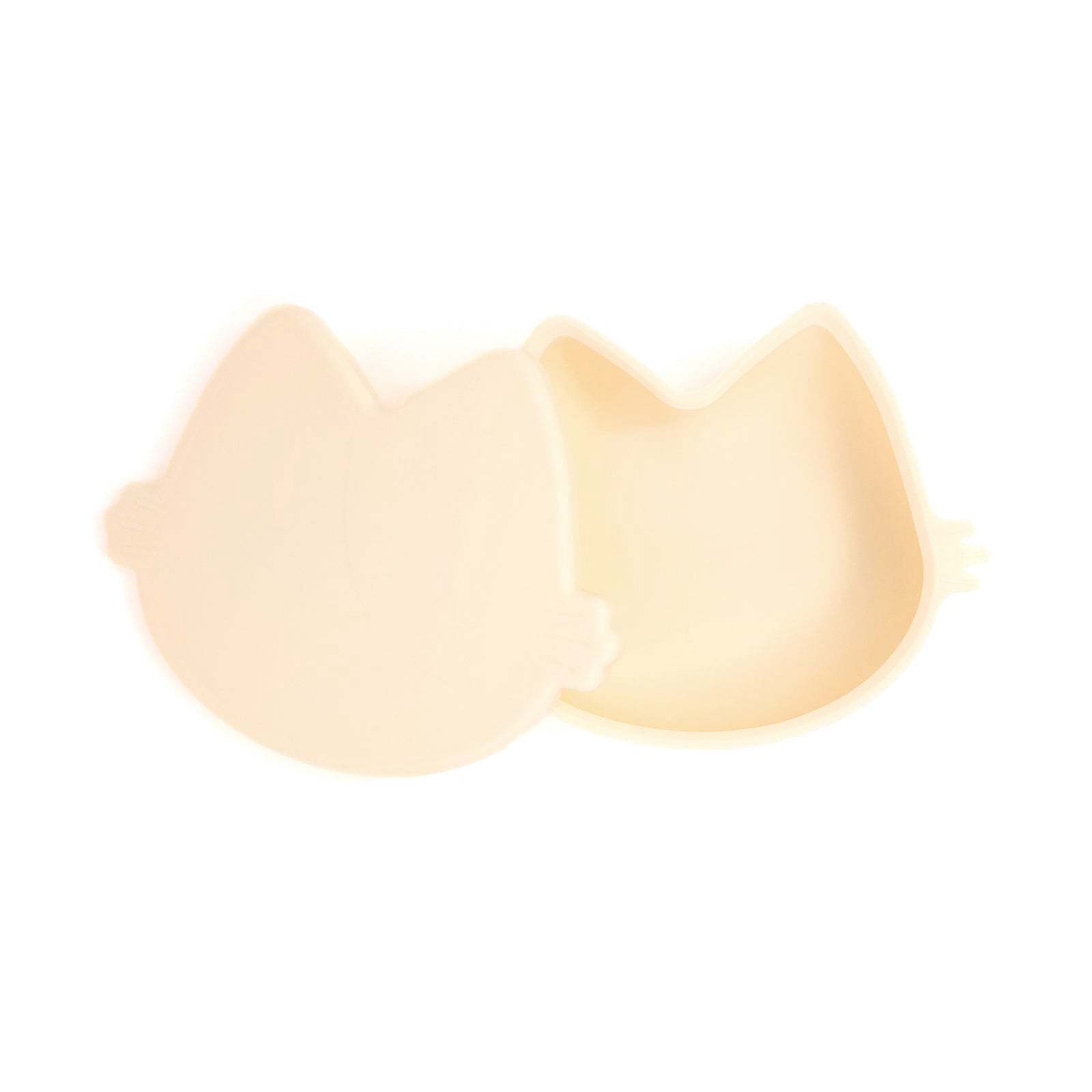 Platinum Silicone MoaCat Bowl Set Butter