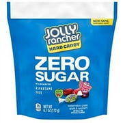 Jolly Rancher Zero Sugar Assorted Fruit Flavored Sugar Free Hard Candy, Individually Wrapped, 6.1 Oz Pouch
