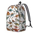 thumbnail image 2 of Cute Dinosaur Pattern Backpack for School,Cute School Bag,Schoolbag with Adjustable Shoulder Straps & Padded Back,15.7"x11.8"x5.5", 2 of 4