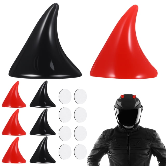 ColoMX 8 unids Cuernos malvados creativos Accesorios de casco Casco de motocicleta Cuernos malvados