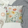 thumbnail image 2 of GOSMITH  Throw Pillow Covers Wild Flowers - Botanical Summer Floral Butterfly Colorful Decorative Pillow Case for Sofa Couch Bedroom Living Room Car Home Decor Spring Pillowcase, 2 of 5