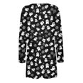 thumbnail image 2 of Edvintorg Lightweight Cardigans for Women Halloween Printed Long Sleeve Casual Open Front Cardigan Clothes for Women S-2XL Black, 2 of 4