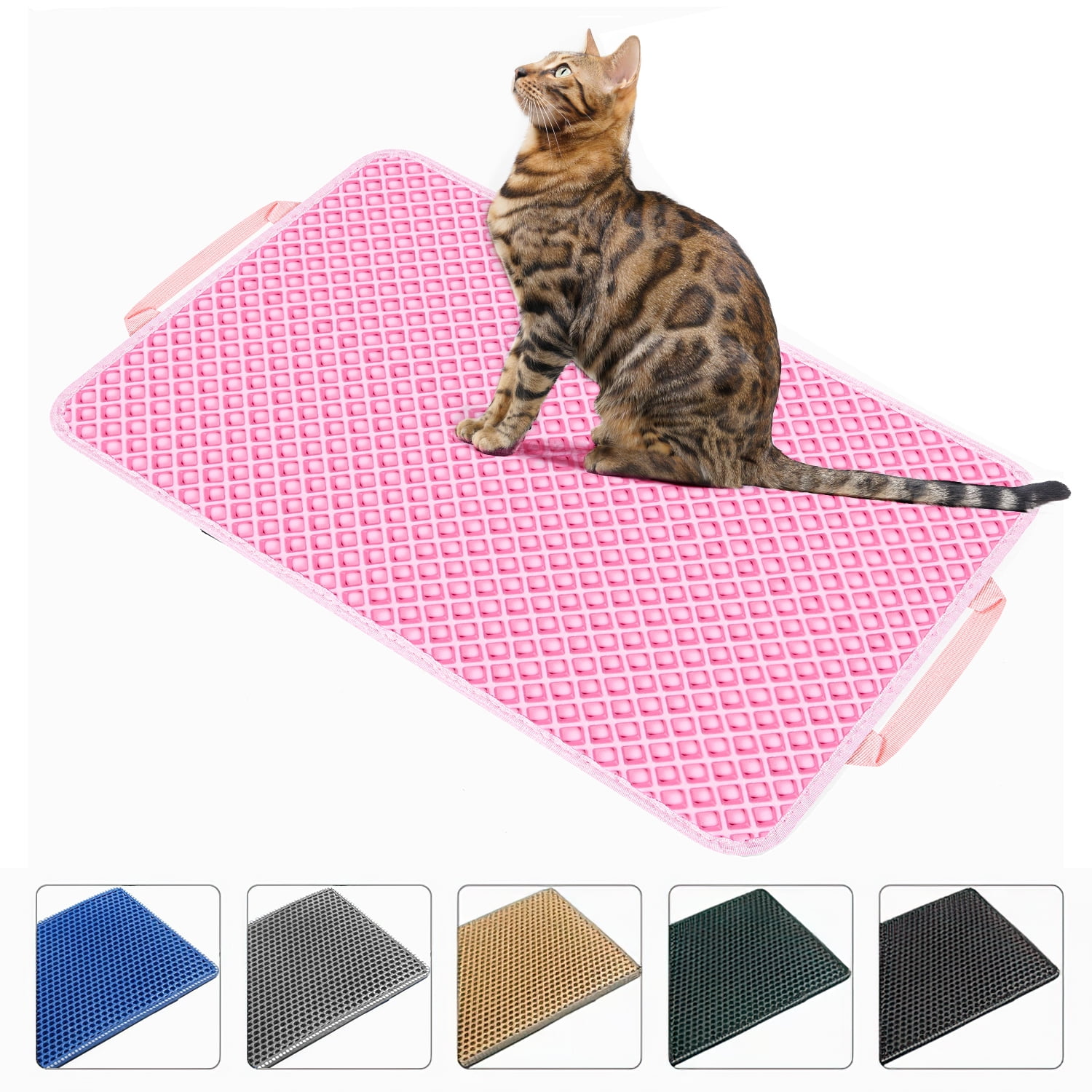 Cat Litter Mat by CleanHouse Pets (XL Size: 36x24) - Non-Slip