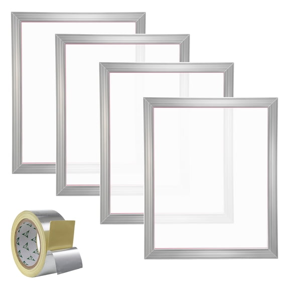 KFFKFF Screen Printing Kit Silk Screen Printing Frame 20x24in 355 Count Mesh 4pcs