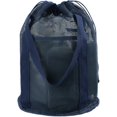thumbnail image 1 of Roucerlin Portable Mesh Shower Caddy for Dorm Room Essentials, Hanging Bathroom Shower Tote Bag with Drawstring Side Pockets, Quick Dry Mesh Toiletry Bath Bag for Swimming Gym Beach Travel (Dark Blue), 1 of 7