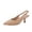 Nude smooth, variant on Cushionaire Saby Slingback Kitten Heels for Women, Pointed Toe Pumps with Adjustable Ankle Strap for Casual Dressy Wear