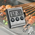 thumbnail image 3 of Oven Thermometer, Kitchen Sugar Baked Food Thermometer Timer Alarm Oven Meat Barbecue Electronic Thermometer, 3 of 5