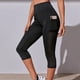thumbnail image 2 of Gibobby Leggings deportivos mujer para yoga Cintura sin Yoga Hip Sudor Leggings Alta Mujer Fitness Leggings Yoga Pantalones(Negro,M), 2 of 5