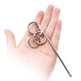 thumbnail image 2 of Rompecabezas con anillos de metal, rompecabezas, rompecabezas, rompecabezas, desbloqueador, truco má, 2 of 2