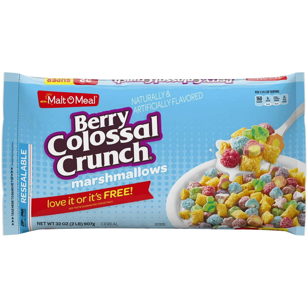 MaltOMeal Berry Colossal Crunch® with Marshmallows Breakfast Cereal