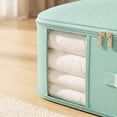 thumbnail image 7 of 3-Tier Compression Storage Bag with Visual Window, 1-Pack (21.25x16.53x23.62 Inch) - Large Capacity Bedding Organizer for Blankets, Clothes & Seasonal Items Beige, 7 of 7