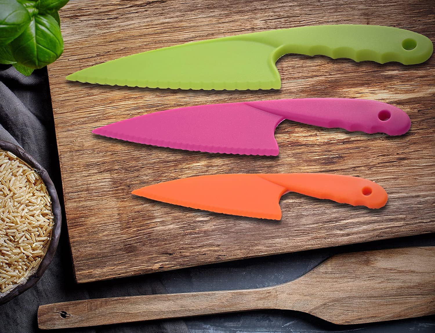 NOGIS 7 Piece Kids Cutting Board and Knife Set