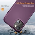 thumbnail image 2 of DTTO iPhone 13 Case, Shockproof Silicone [Enhanced Camera and Screen Protection] , Dark Purple, 2 of 7