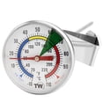 thumbnail image 1 of Frothy Milk Thermometer With 175mm Stainless Steel Probe and Clip Barista Coffee, 1 of 8