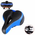 thumbnail image 2 of Reayehane Saddle City Saddle Ultra Soft Cushion Thicker Saddle Seat Thickened Wide Absorb Saddle With High Reflective Stripe (Blue ), 2 of 5