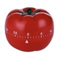 thumbnail image 1 of Temporizador de cocina de plástico con forma de tomate, mecánico sin pilas, alarma sonora fácil de configurar, temporización precisa para hornear, cocinar y preparar comidas, 1 of 8