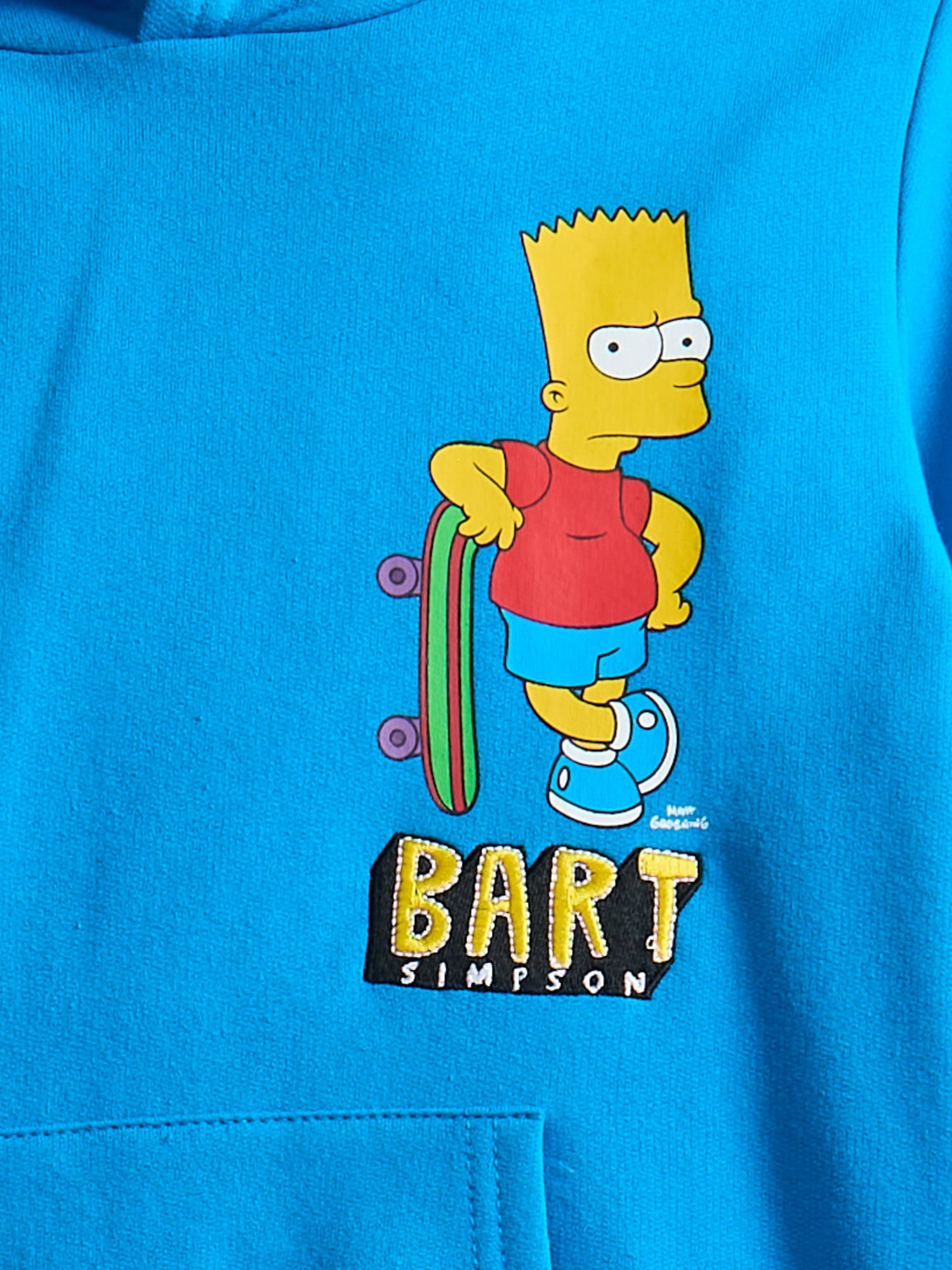 20th Century Fox Bart Simpson Boys Hoodie and Short Set, 2 Piece, Sizes XS 4/5- XXL 18