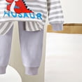 thumbnail image 4 of TOWED22 Baby Toddler Boy Fall Winter Set Outfits 2Pcs Long Sleeve Printed Round Neck T-Shirt Elastic Waist Pants Soft Warm Clothes(Light Gray,5-6 Y), 4 of 5