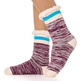 Lolmot Women Winter Thick Slipper Socks With Grippers Non Slip