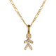 thumbnail image 1 of Collar para Mujer de Niños LuckyLy Baño de Oro 14k y Zirconia Cúbica Modelo Darcy Niño y Niña Dorado, 1 of 6