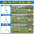 thumbnail image 4 of 7x4 FT Volleyball Rebounder Net，Ultimate Training Equipment for Volleyball & Lacrosse，Enhanced Bouncing System for Volleying, Bumping, Spiking Drills(Yellow), 4 of 9