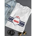 thumbnail image 3 of Amore Love Lettering T-Shirt Women -Image by Shutterstock, Female 3X-Large, 3 of 4