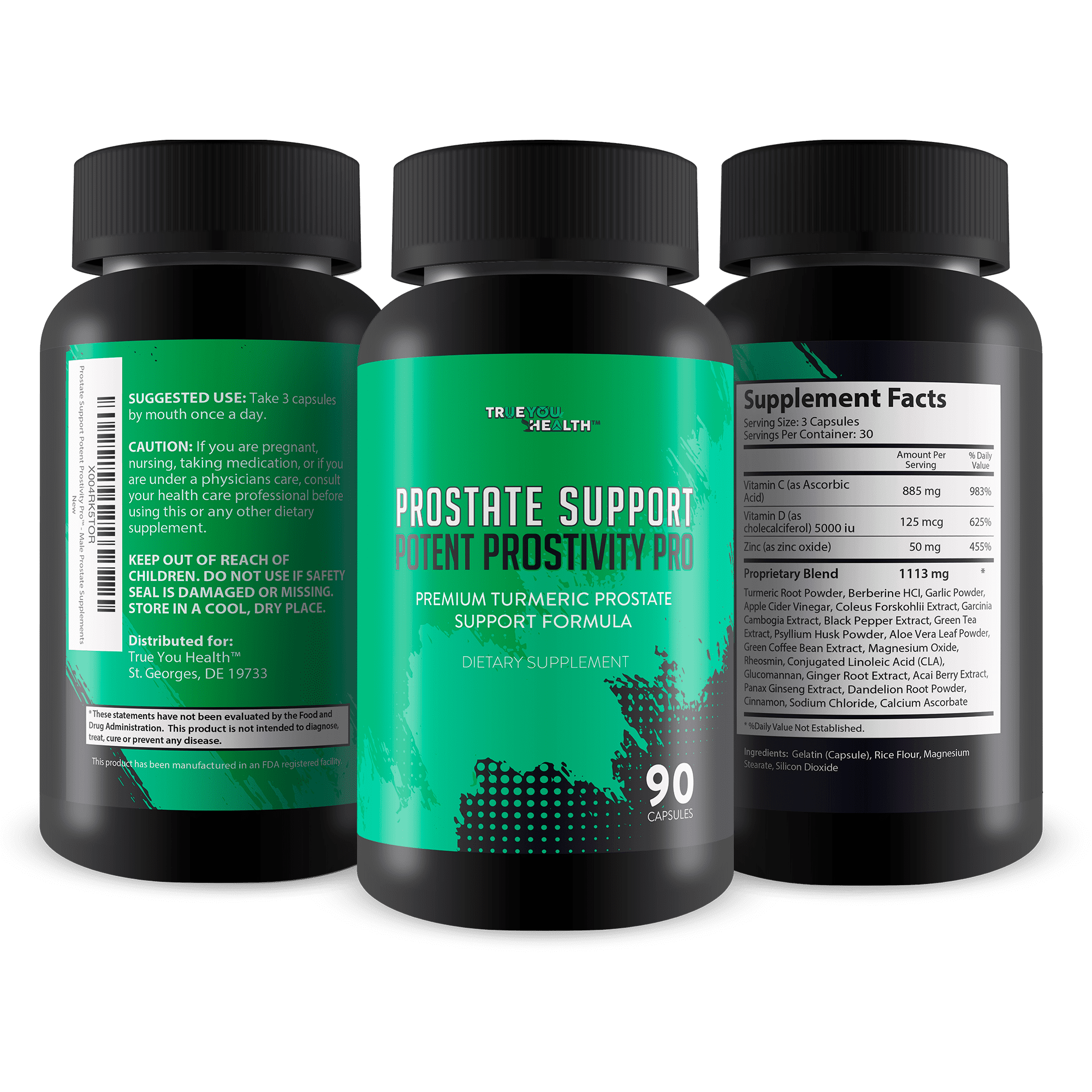 Prostate Support Potent Prostivity Pro - Our Best Prostate Supplement for Men - Uro Zinc Turmeric Vitamin D Mens Prostate Supplements - Prostatitis Supplement Urozinc Potent Stream Prostate Health