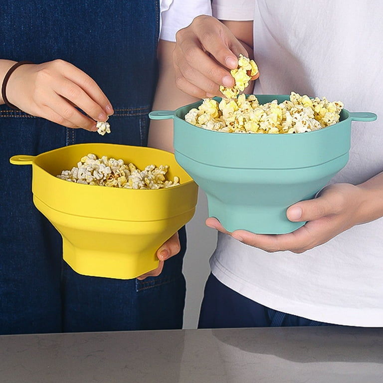 小物 HandmadeShop POPCORN ZX Silicone Popcorn Bucket with Handle Foldable Large