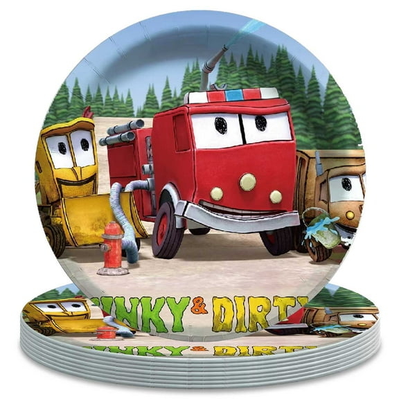 Stinky & Dirty Birthday Decorations Plates Party Supplies Tableware Disposable Dinnerware