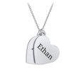 thumbnail image 1 of Engravable Hanging Hearts Necklace, 1 of 6