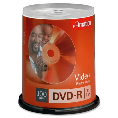 Imation DVD Recordable Media - DVD-R - 16x - 4.70 GB - 100 Pack Spindle - 120mm IMN18059