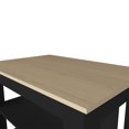 thumbnail image 5 of Kitchen Island with Storage Cabinet, Stationary Kitchen Table with Wood Worktop, Kitchen Island Side Table with 3 Open Shelves for Home, Coffe Bar, Kitchen, 5 of 6