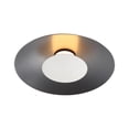 thumbnail image 3 of Yep by Golden Lighting Luma Integrated LED Flush Mount in Graphite and French Gold shade, 3 of 6