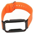 thumbnail image 2 of Silicone Watch Strap Band with Protective Bumper Case Replacement Accessory Fit for Mi Band 7 Pro Orange and Black Case, 2 of 14