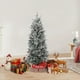 thumbnail image 4 of Yeshouse Árbol de Navidad de 3 pies preencendido de fibra óptica de Navidad - 78 luces LED cálide de 8 modos, funciona con batería con Base de trine., 4 of 9