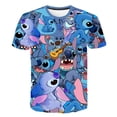 thumbnail image 1 of 2023 año niños Disney Stitch Top Kawaii impresión Disney verano nuevos productos Harajuku moda Stitch lindo 2-10 edad T-Shirt5T Gao Jinjia LED, 1 of 2