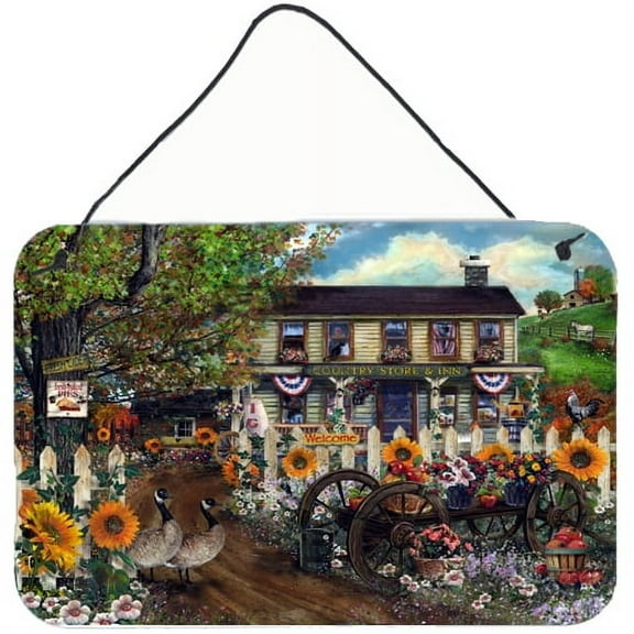 Carolines Treasures PTW2016DS812 Sunflowers and The Old Country Store Wall or Door Hanging Prints  8x12 multicolor