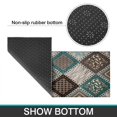 thumbnail image 2 of Non-Skid & Washable Vintage Floral Boho Kitchen Rug Set Absorben Kitchen Mat for Kitchen Sink Laundry Room Retro Floor Mat Set of 2, 2 of 7