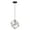 Black and Brushed Nickel, variant on Artika Imperium Mid Century Modern Mini Pendant Light Fixture, Black and Brushed Nickel
