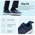 thumbnail image 4 of MAYKX Wide Toe Box Women Walking Shoes Arch Support Plantar Fasciitis Orthotic Sneakers Slip On Running Tennis Shoes, 4 of 6