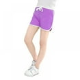 thumbnail image 4 of 3-Pack Girls Shorts - Cotton French Shorts for Girls - Kids Lounge, Sleep and Play Summer Clothing, 4 of 8