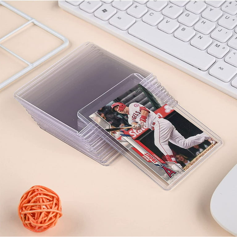 Card Sleeves for Trading Cards Hard Plastic Card Protector for Standard  Cards, Sports Cards, Baseball Cards Toploaders 36Pcs