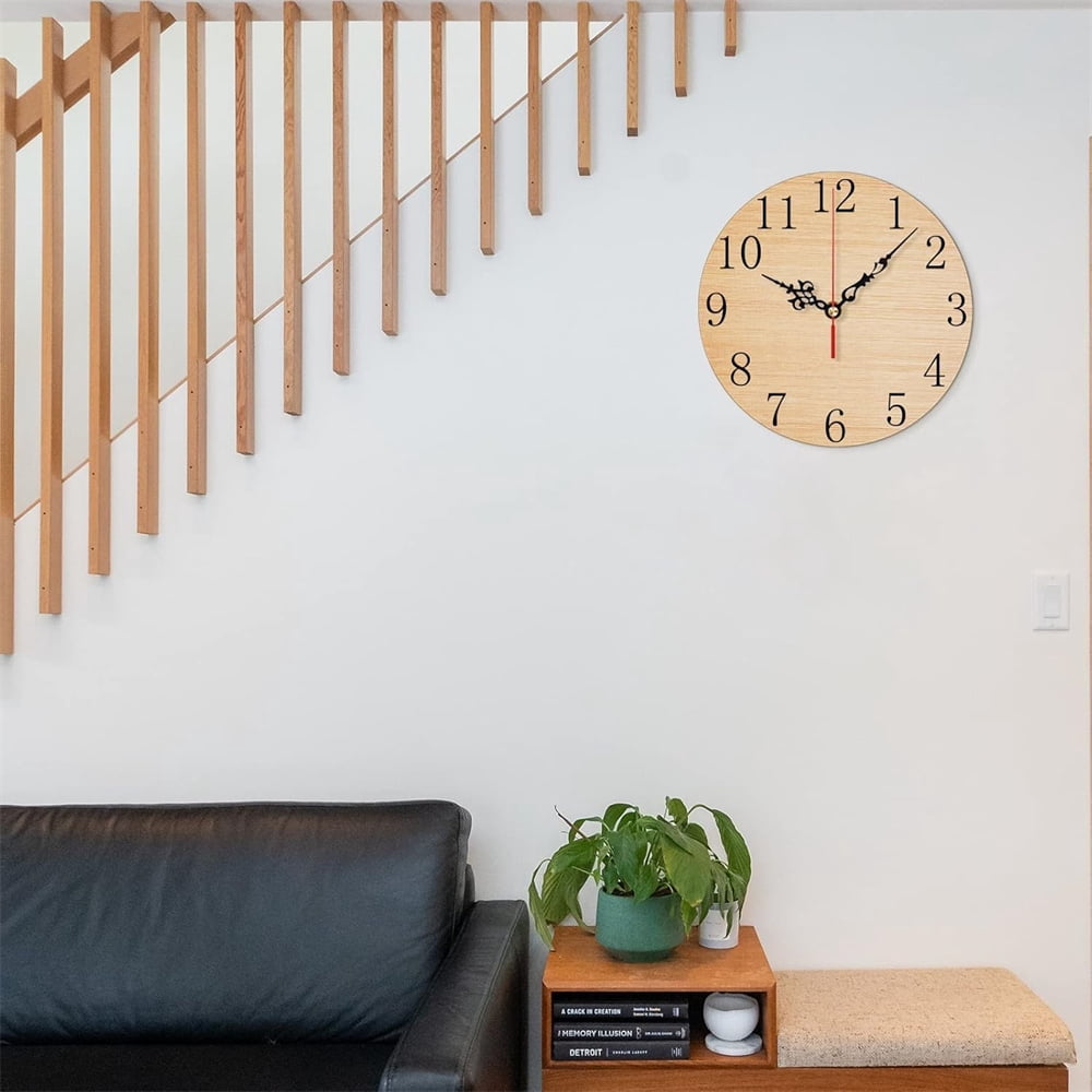 3Pcs Sublimation Blank 11.8" Round Sublimation Wall Clocks Silent Battery Decorative Wall Clock