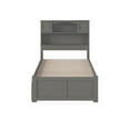thumbnail image 3 of Pemberly Row Lit Simple TG en Bois Massif avec Tiroir-Lit Simple TG, Gris, 3 of 9