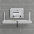 thumbnail image 2 of Elements Wall Mounted Baby Changing Station with Changing Table Liner Dispenser, Cool Gray, 2 of 5