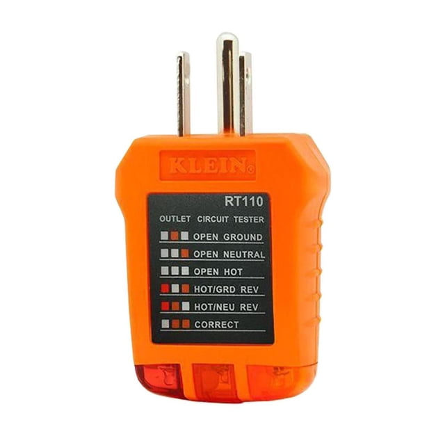 Probador De Tomacorriente Klein Naranja 110/125V
