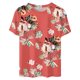 thumbnail image 4 of Fiudx Camisas para Mujer Blusa Holgada Estampada con Cuello Redondo Retro de Manga Corta a La Moda para Mujer, 4 of 4
