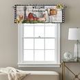 thumbnail image 3 of Farmhouse Valance Curtain for Windows Barn Cow Pig Chicken Sunflower Wood Grain Rod Pocket Curtain Valances Short Window Treatments Panels for Kitchen Bathroom Laundry Room Basement 54 x 18 Inch, 3 of 9